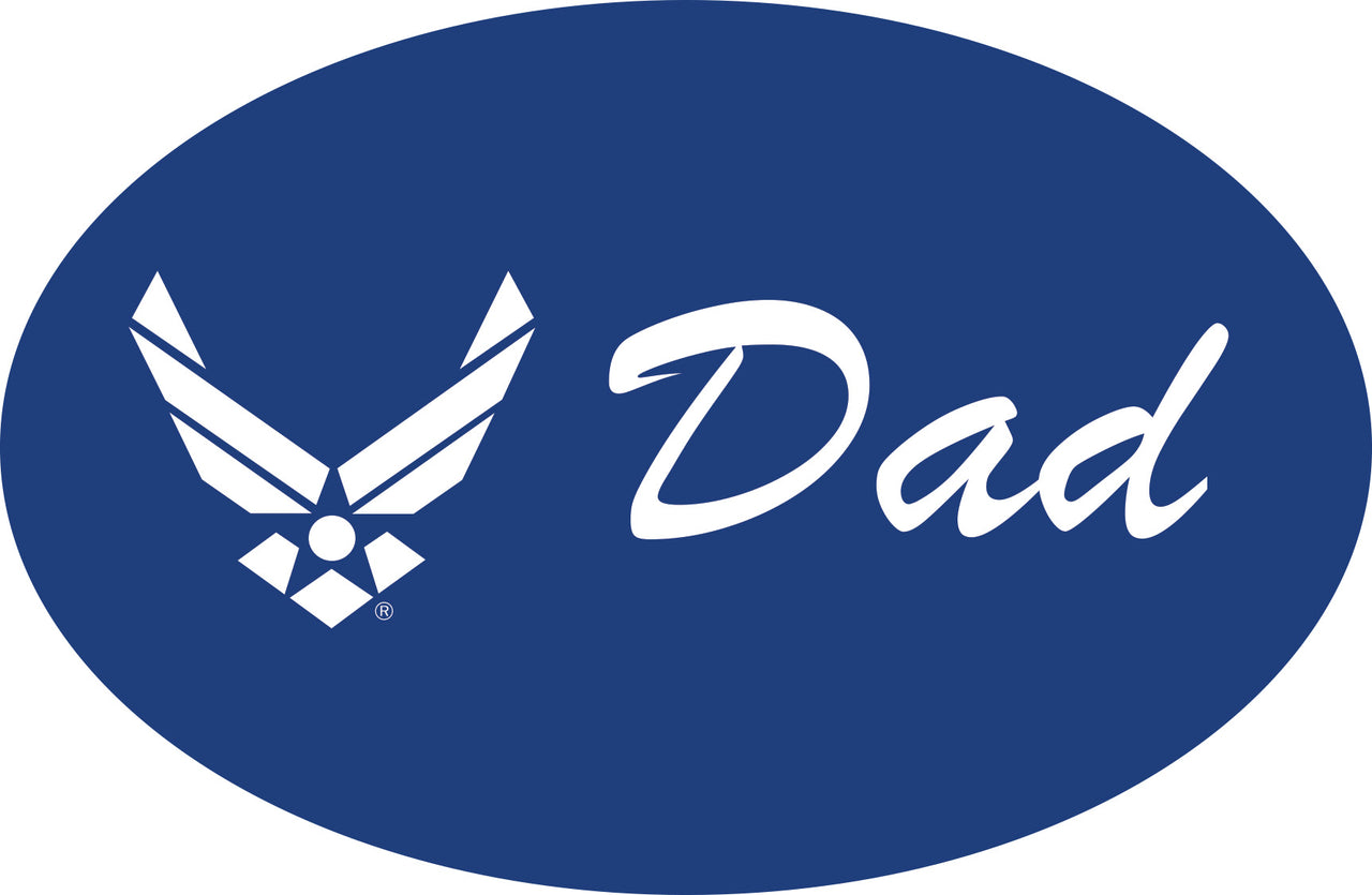 USAF Air Force DAD Oval Magnet