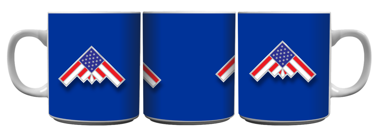 B2 Bomber Flag Sublimation Coffee Mug