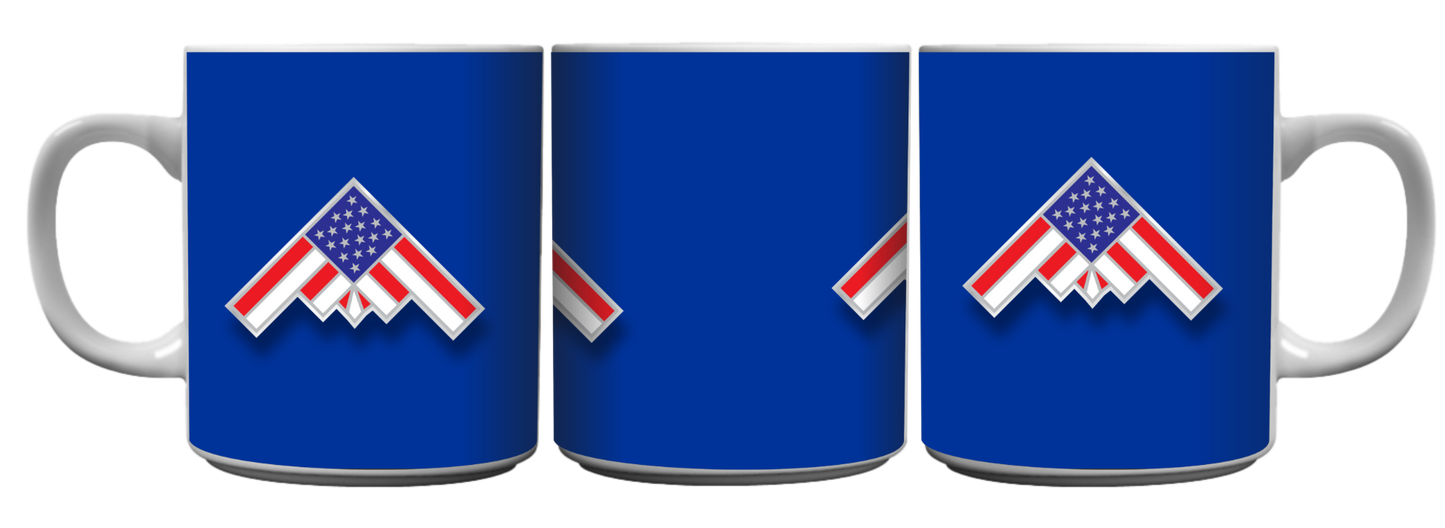 B2 Bomber Flag Sublimation Coffee Mug