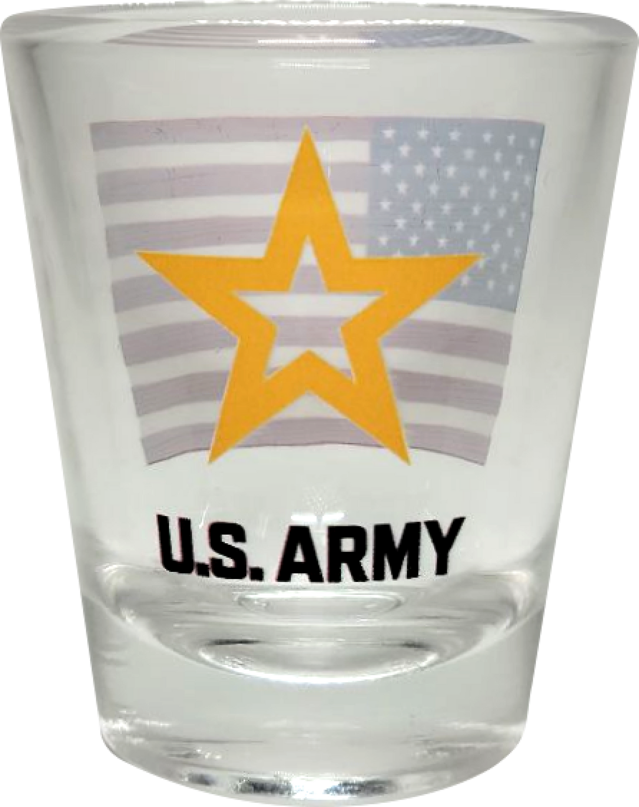 New Army Star and American Flag Shot Glass