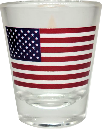 New Army Star and American Flag Shot Glass