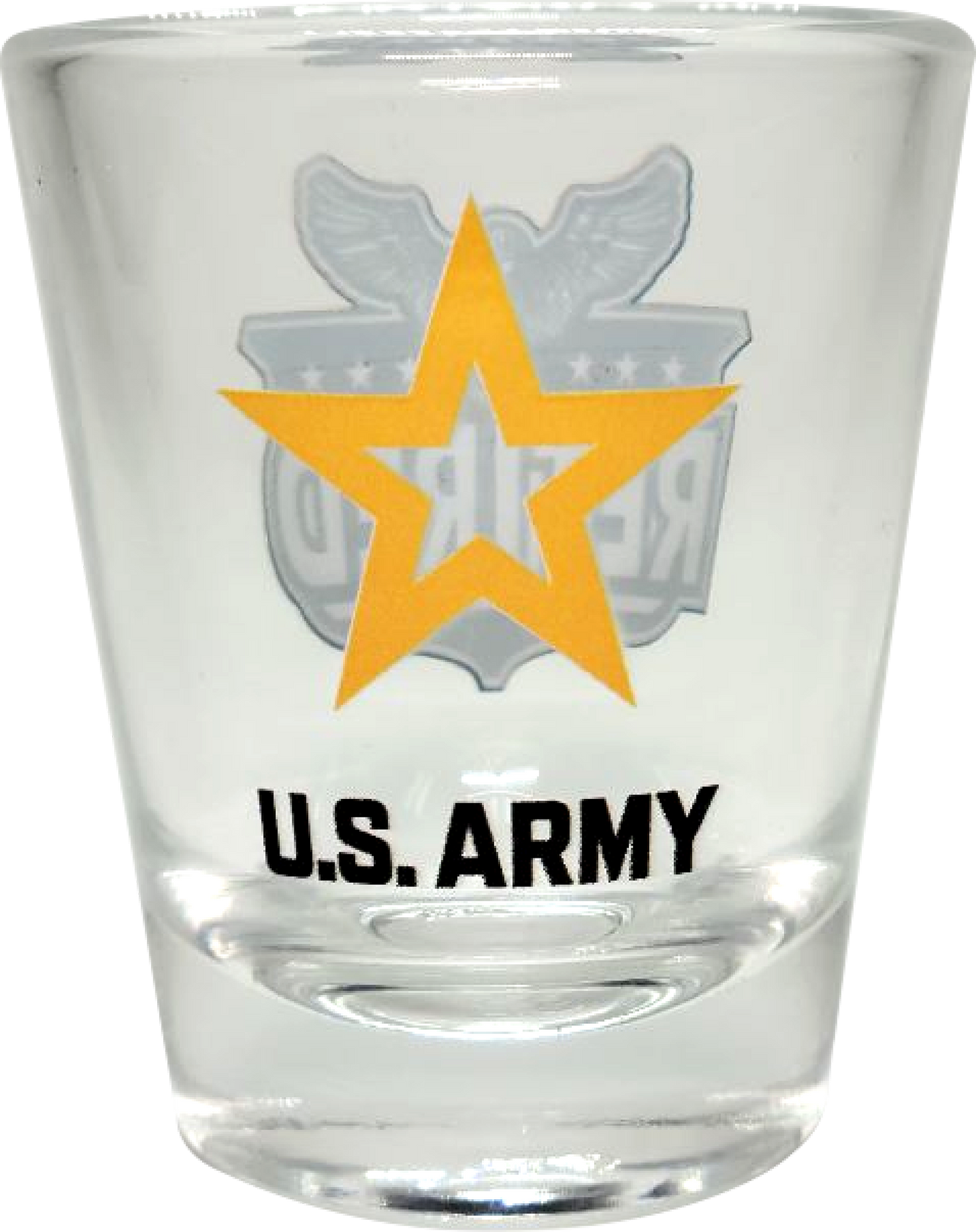 New Army Star and Eagle Veteran Shot Glass