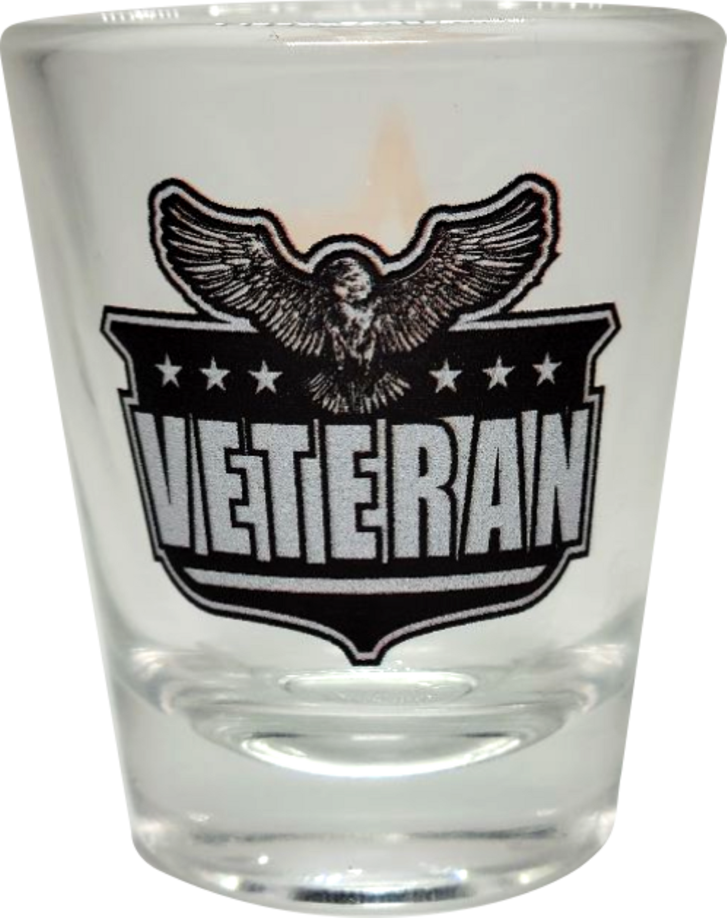 New Army Star and Eagle Veteran Shot Glass