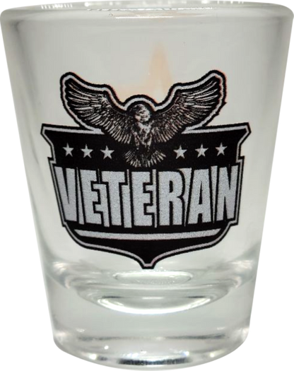 New Army Star and Eagle Veteran Shot Glass