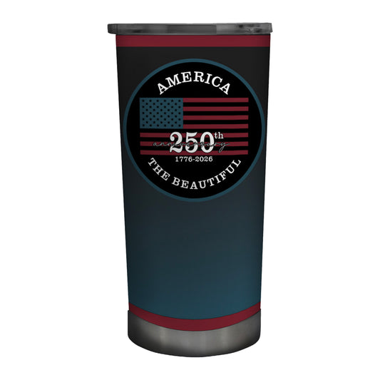 America 250th Design 20oz Black Stainless Tumbler