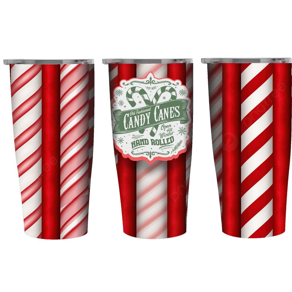 Holiday Candy Canes 20 oz. Tumbler