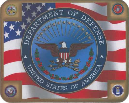 Department of Defense with American Flag on Mouse Pad