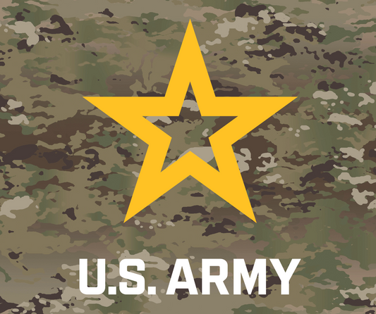 Army Star with Camo Background Mouse Pad