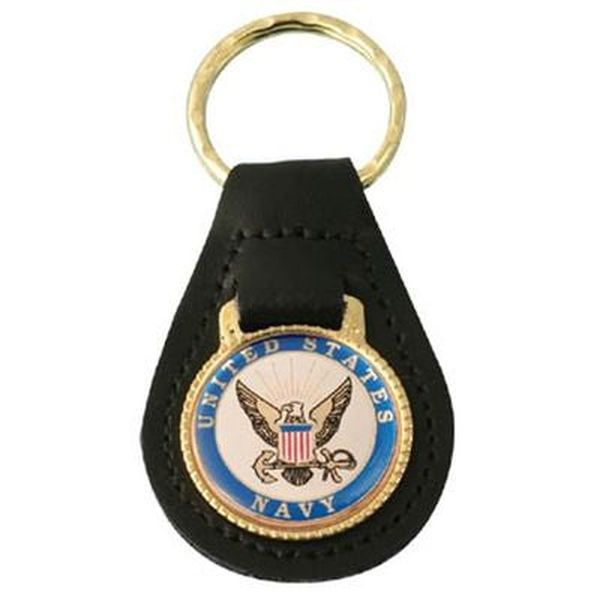 US Navy Key Chain, Leather
