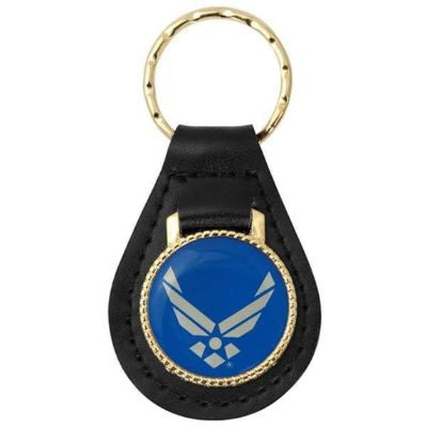 New Air Force Emblem Key Chain, Leather