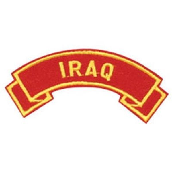 Iraq Yellow on Red Shoulder Rocker Patch