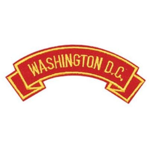 Washington D.C. Yellow on Red Shoulder Rocker Patch