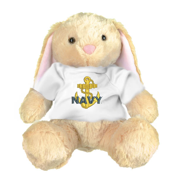 U.S. Navy on Stuffed Plush Bunny Rabbit