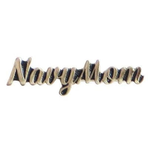 Navy Mom Silver Script Script Lapel Pin – Honor Country