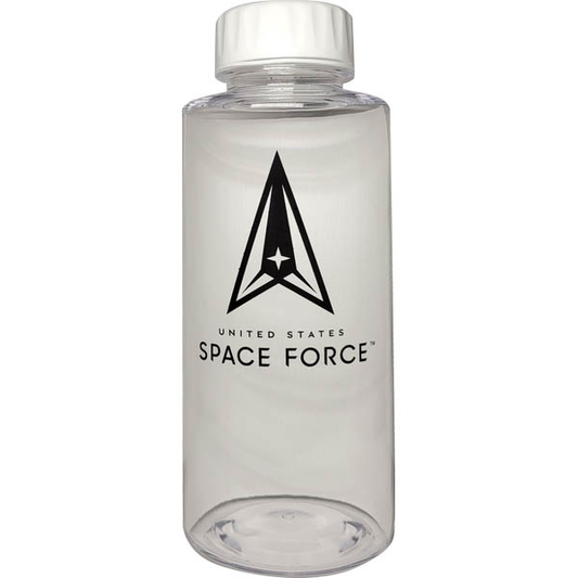 United States Space Force on 36 oz. on Clear Water Bottle