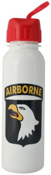 101st Airborne on 24 oz. White Water Bottle