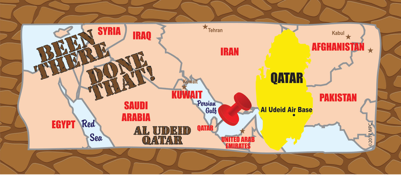 Al Udeid Been There Done That Shot Glass
