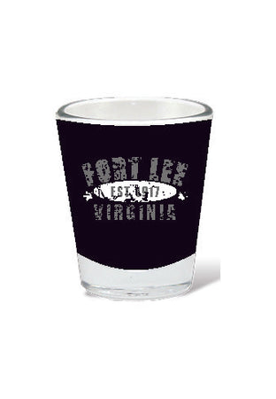 Fort Lee Virginia Est. 1917 Design on 2 oz Shot Glass