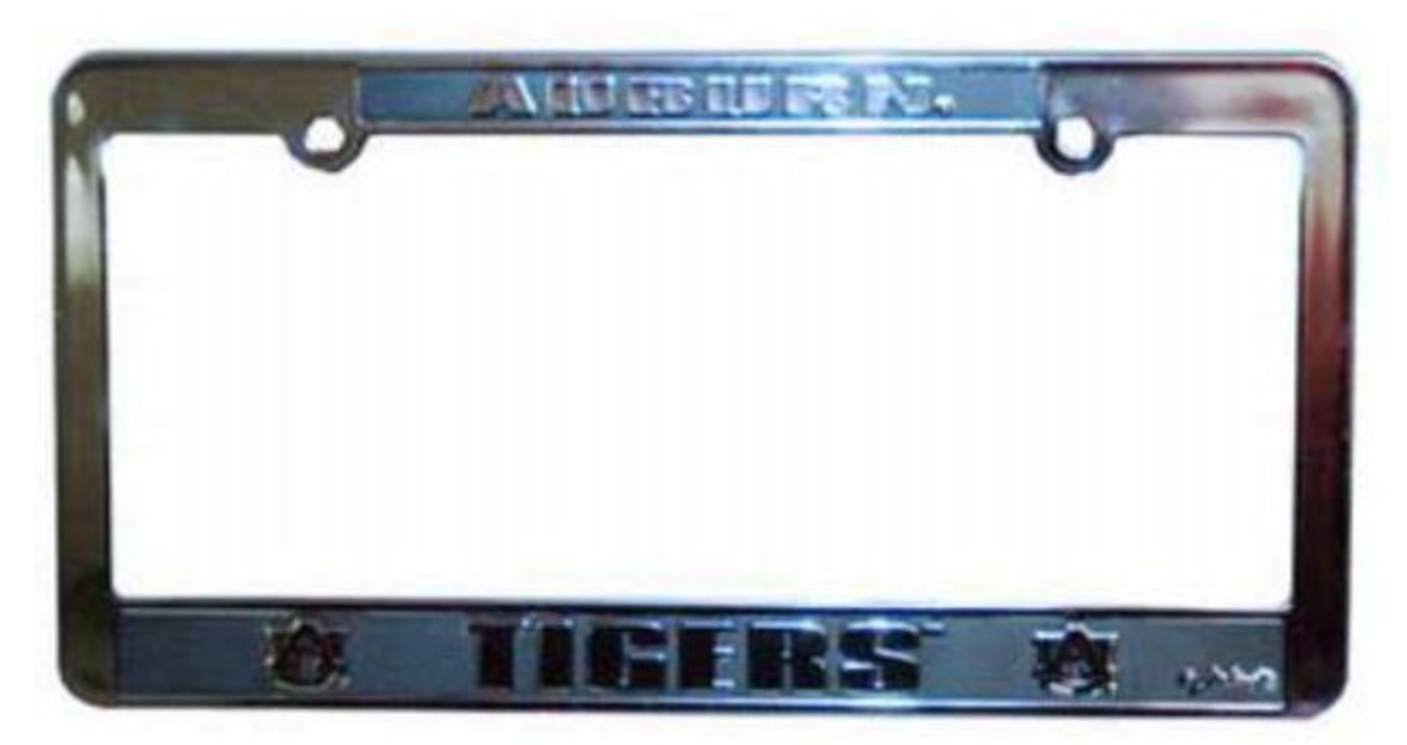 University of Auburn License Plate Frame