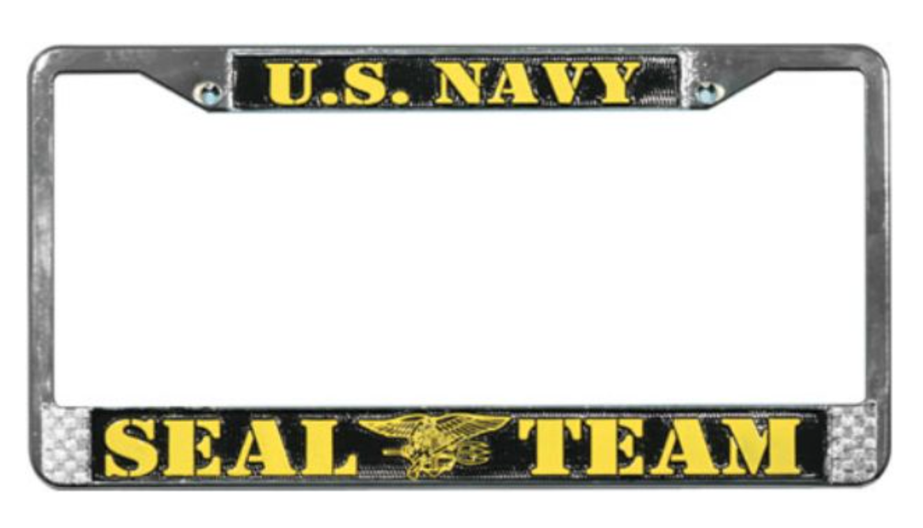 License Plate Frame - Seal Team