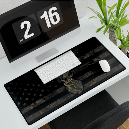 Camo American Flag with Buck Desk Pad