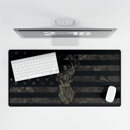 Camo American Flag with Buck Desk Pad