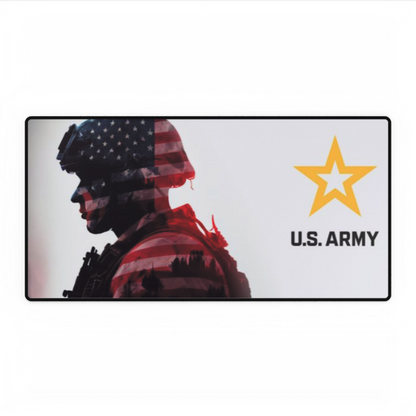 U.S. Army Stars and Stripes Soldier Design Desk Pad