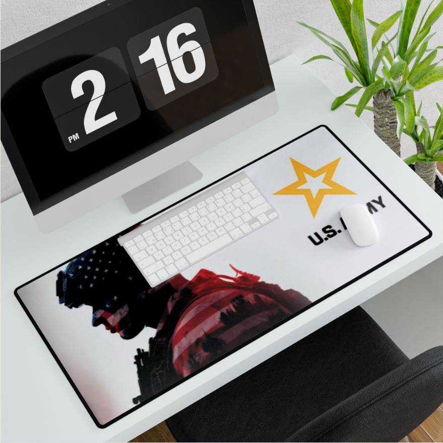 U.S. Army Stars and Stripes Soldier Design Desk Pad