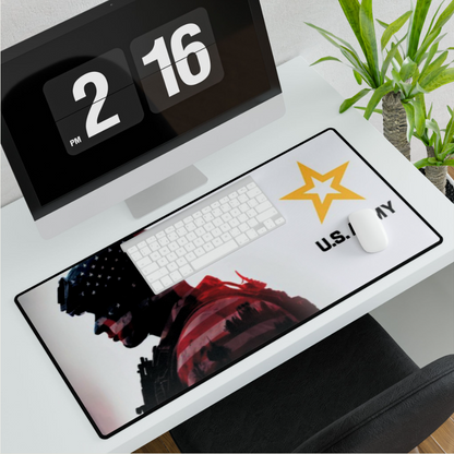 U.S. Army Stars and Stripes Soldier Design Desk Pad