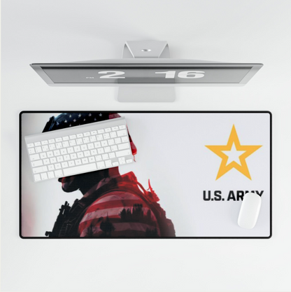 U.S. Army Stars and Stripes Soldier Design Desk Pad