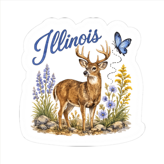 Illinois Animal Decal - Deer