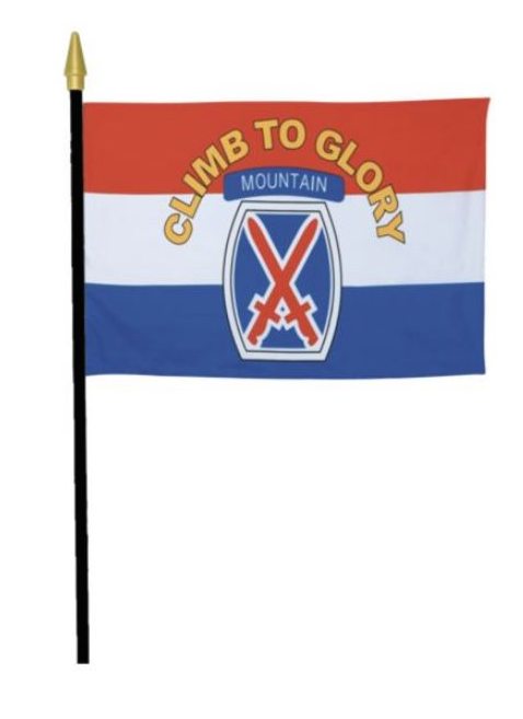 Desk Flag - 10th Mountain Division