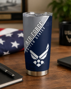 U.S Air Force 20oz Double Wall Stainless Tumbler