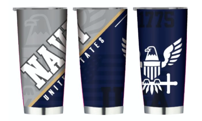 U.S Navy 20oz Stainless Tumbler