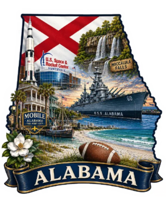 Alabama State Decal