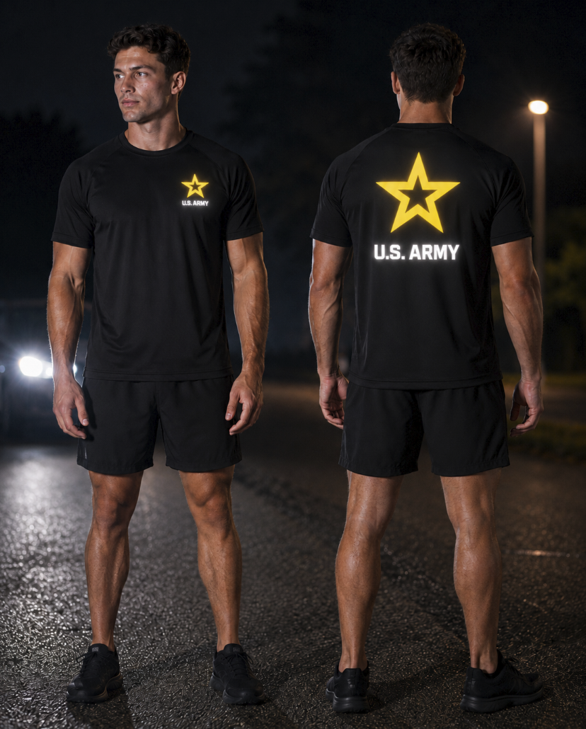 Army T-Shirt with Reflective Emblem