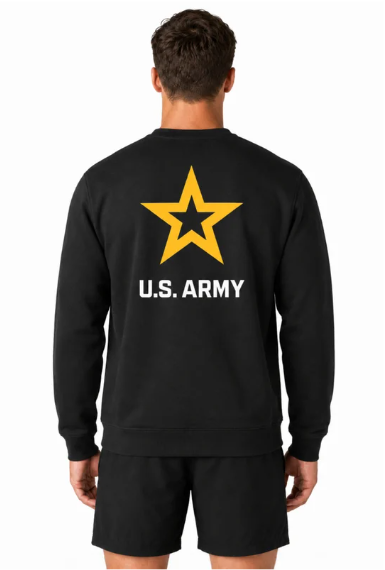 Army Sweatshirt with Reflective Emblem