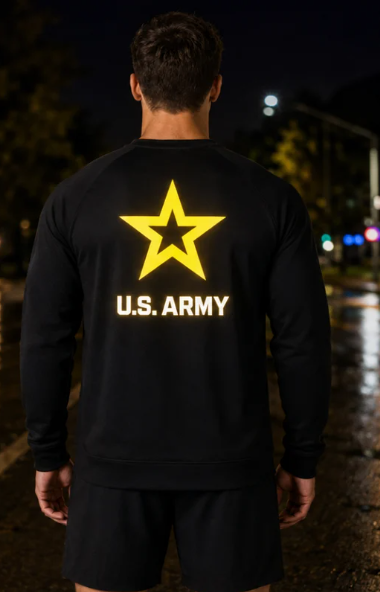 Army Sweatshirt with Reflective Emblem