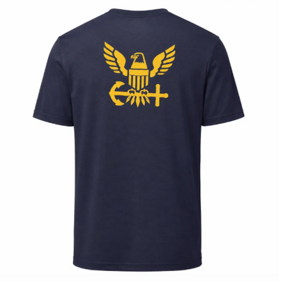 Navy T-Shirt with Reflective Emblem