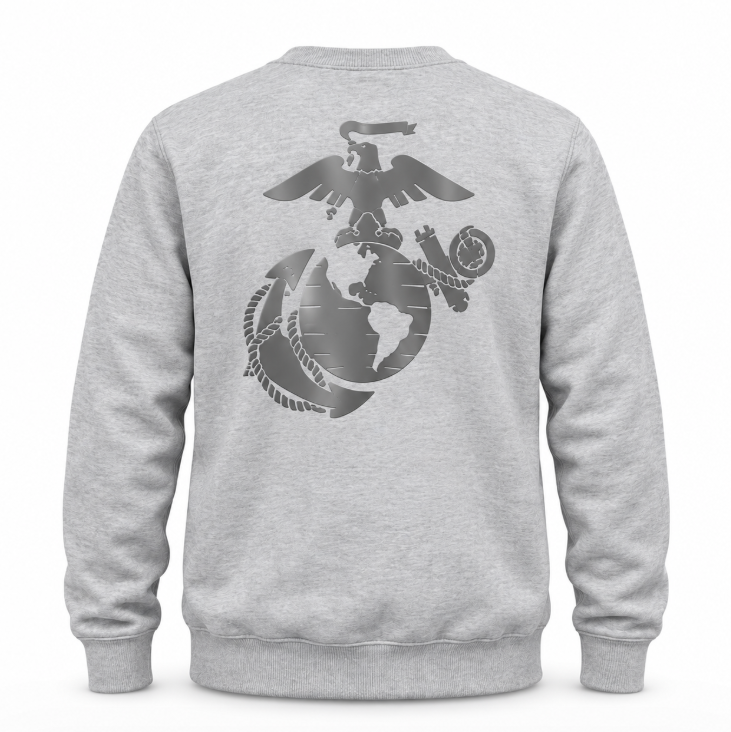 U.S. Marine Corps Sweatshirt with Reflective Emblem