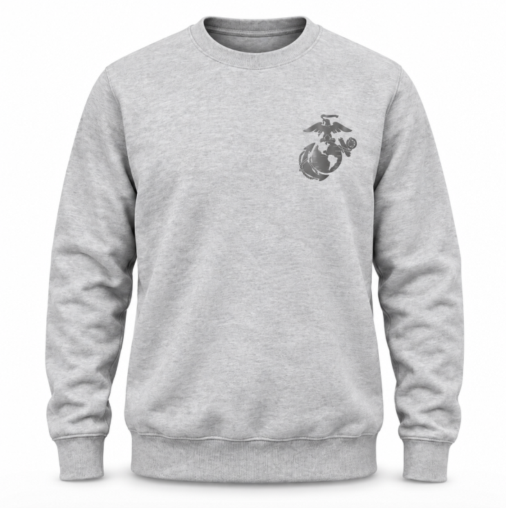 U.S. Marine Corps Sweatshirt with Reflective Emblem