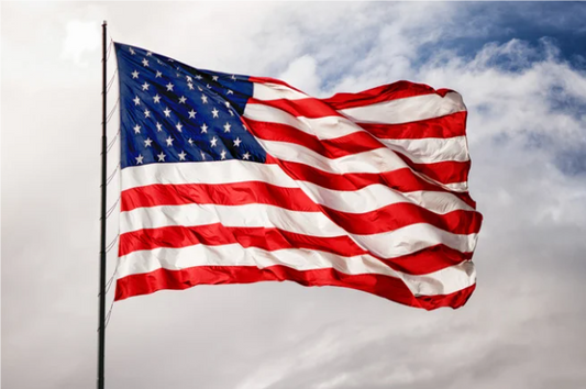 Embroidered USA Flag, 3x5 Foot - Made in USA