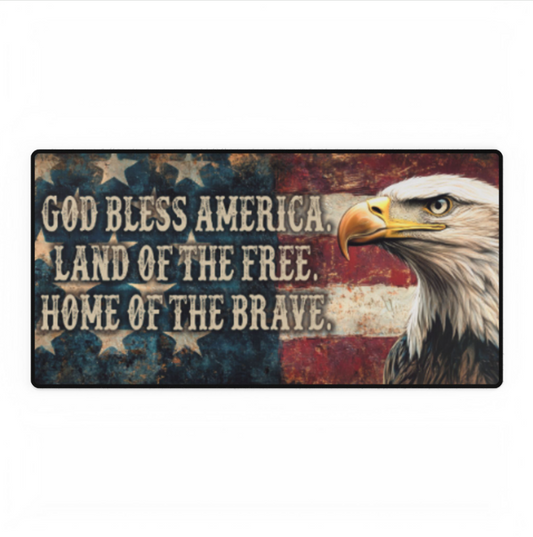 God Bless America Desk Pad