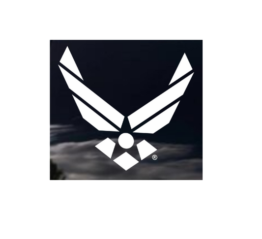 Air Force Sticker, 12" Vinyl Transfer
