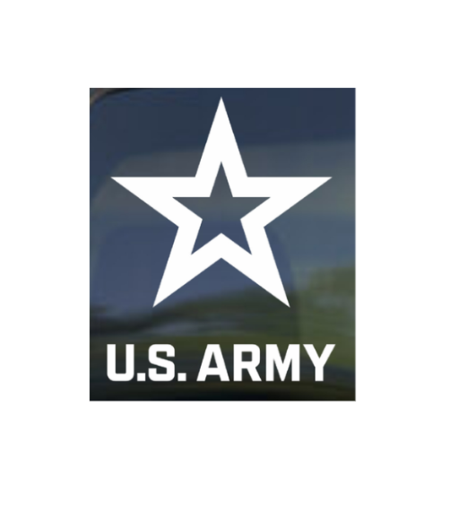 Army Sticker, 12" Vinyl Transfer