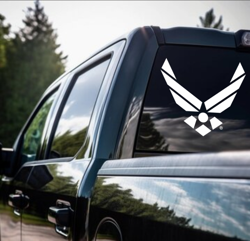 Air Force Sticker, 12" Vinyl Transfer