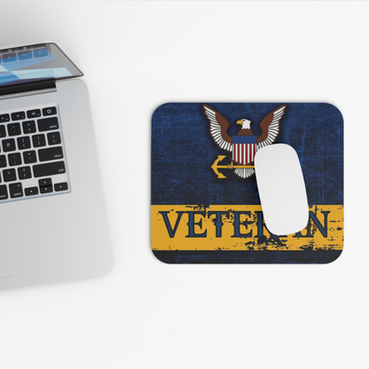 Mitchell Proffitt U.S. Navy Symbol Veteran on Fabric Surface Mousepad
