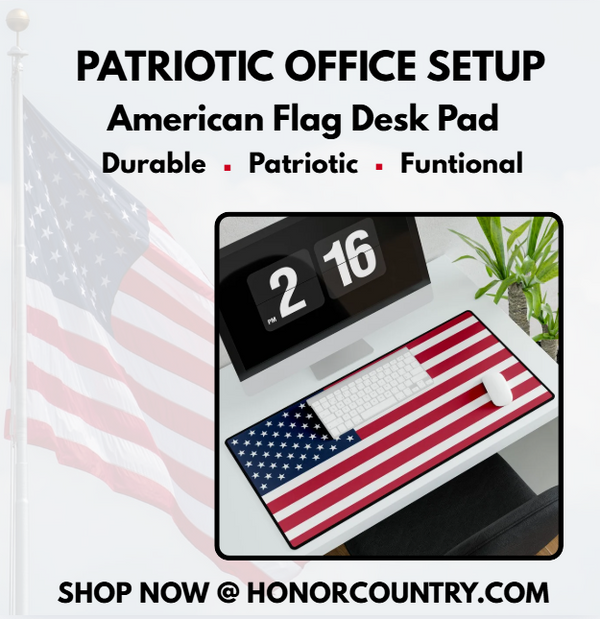 Upgrade your workspace with a patriotic touch!