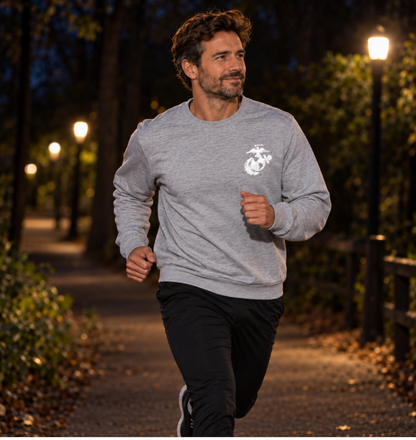 U.S. Marine Corps Sweatshirt with Reflective Emblem