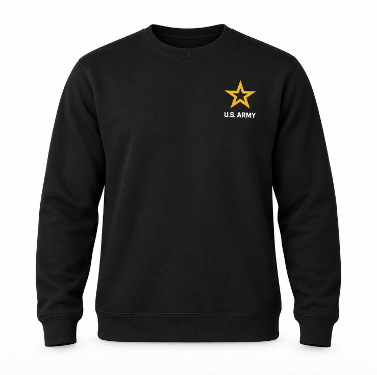 Army Sweatshirt with Reflective Emblem
